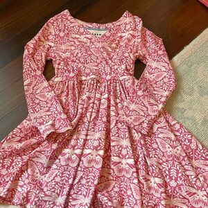 Pink butterfly dress